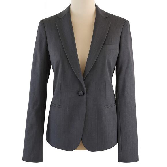 Maison Scotch & Soda One Button Blazer – Gray – Size 1 / Small - Picture 1 of 10
